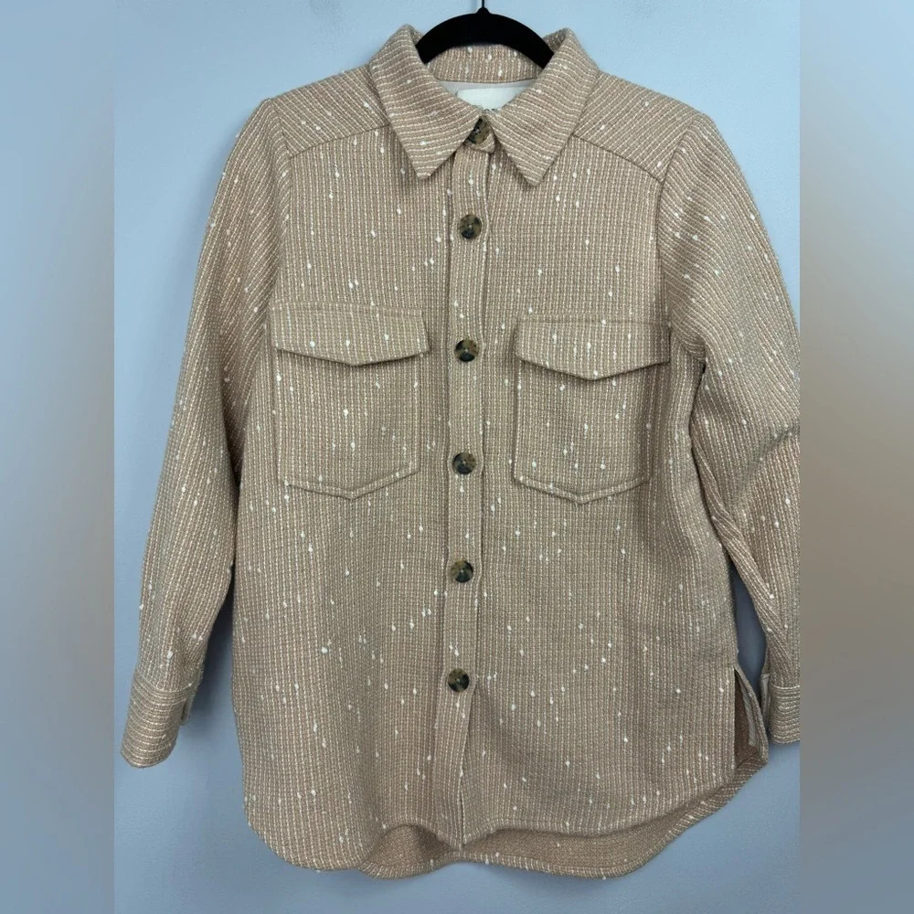 Lavete Room Oversized Button Down Shacket Size Xs - image 7